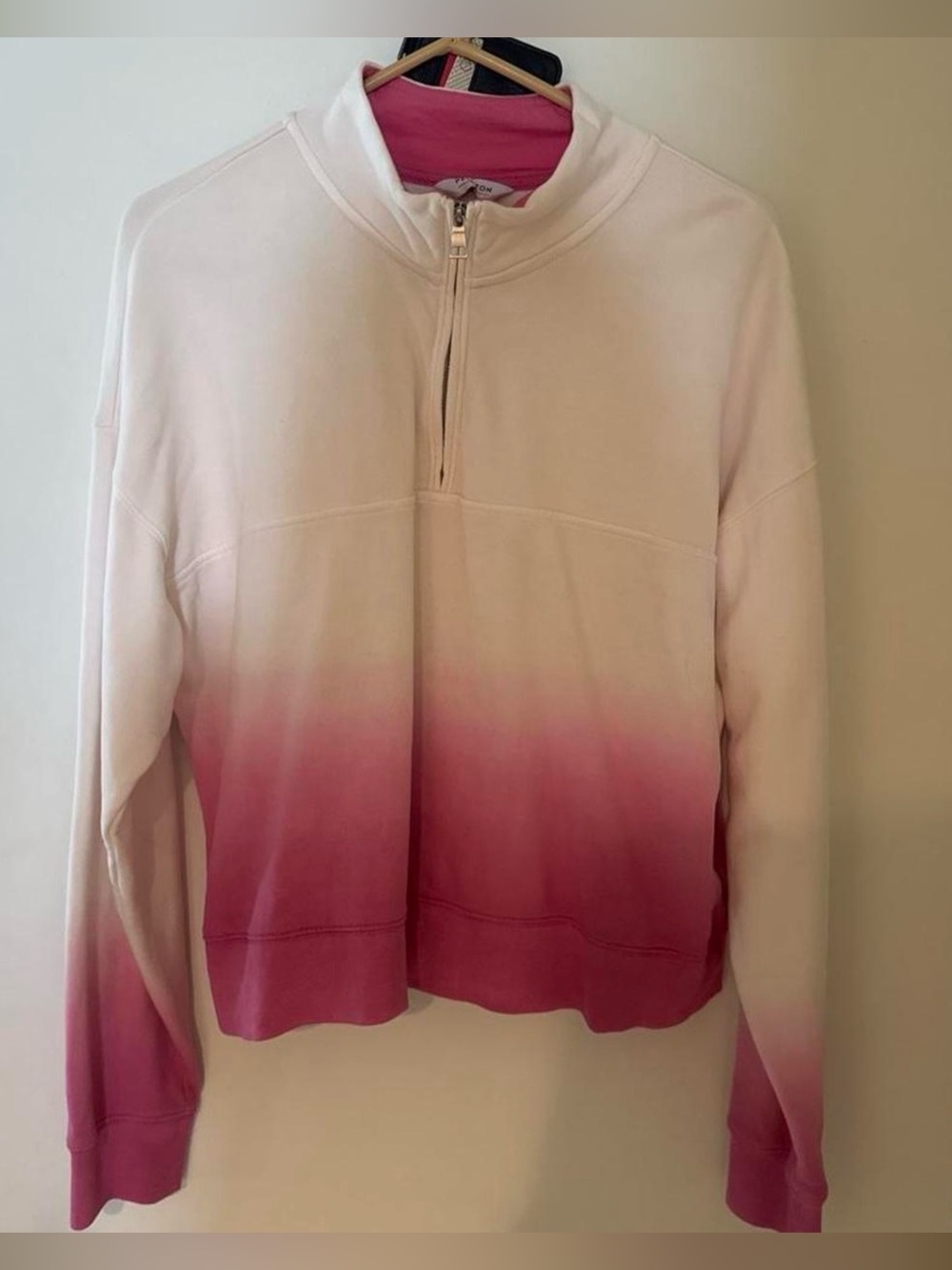 Peloton Ombre Pink Ombre Half-Zip Pullover Top